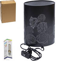 Лампа декоративна "Троянди" чорна LED50 27*20 T8010  купити дешево оптом в інтернет-магазині