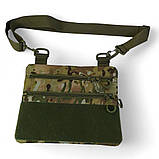 Чоловіча тактична сумка барсетка, Рюкзак чоловічий військовий тактичний, Нагрудна сумка кобура, фото 4