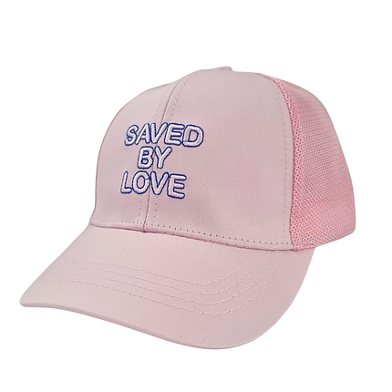 Бейсболка Saved by love. Сітка р.54 зефір, фото 1