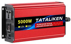 Перетворювач напруги TATALIKEN 5000W 12V на 220V ЧИСТИЙ СИНУС ІНВЕРТОР