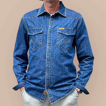 Джинсова сорочка Montana Stonewash 03 — блакитний, фото 1