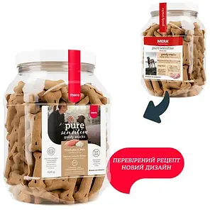 Ласощі для собак MERA good snacks pure sensitive Truthahn & Reis для чутливих із індичкою та рисом 600 г, фото 3