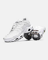 Кросівки Nike Air Max TN Plus Triple White / Найк Аїр Макс ТН Плюс Трипл Білі, фото 6