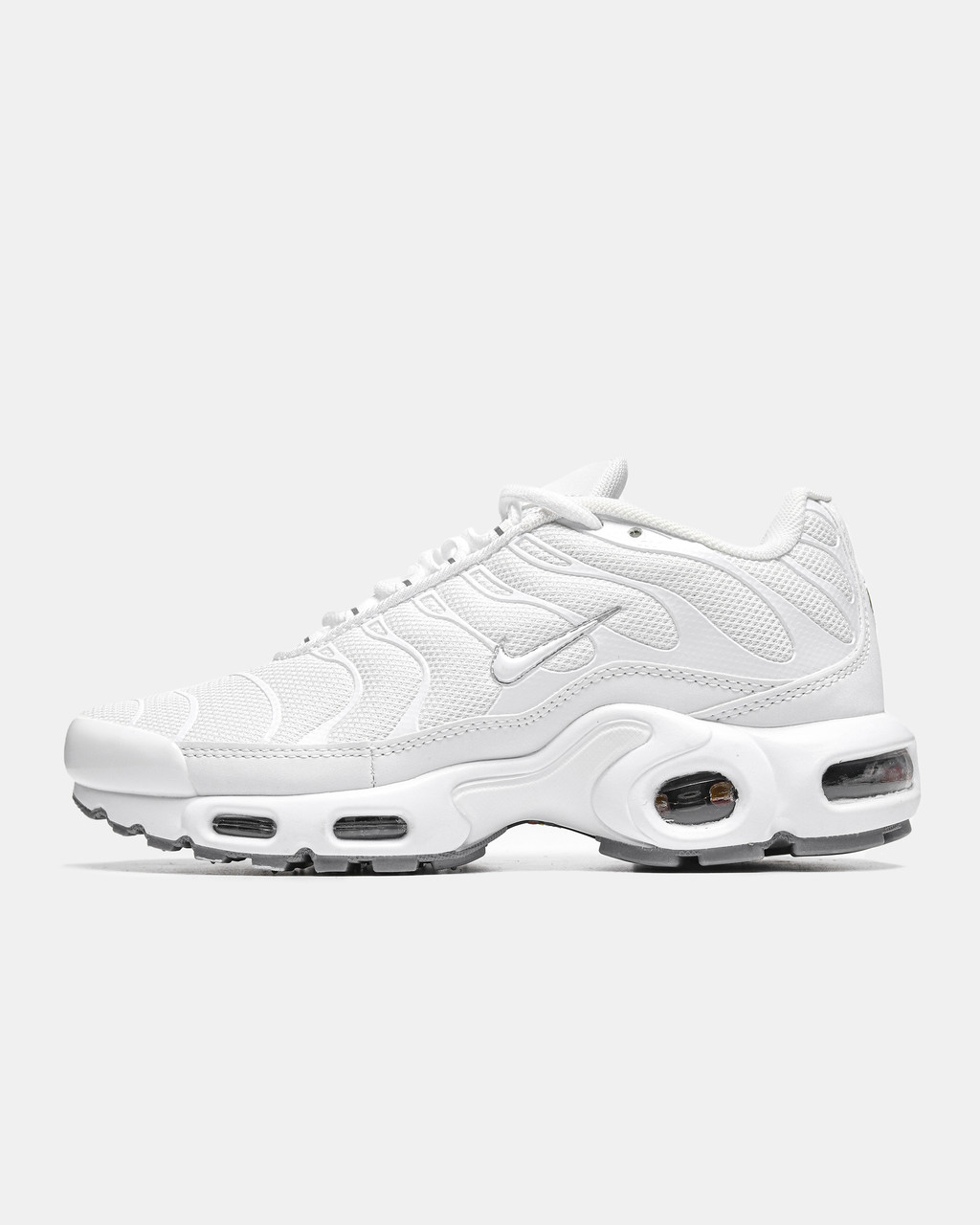 Кросівки Nike Air Max TN Plus Triple White / Найк Аїр Макс ТН Плюс Трипл Білі
