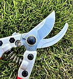 Секатор садовий японський з високовуглецевої сталі SK 5 Profi, фото 3