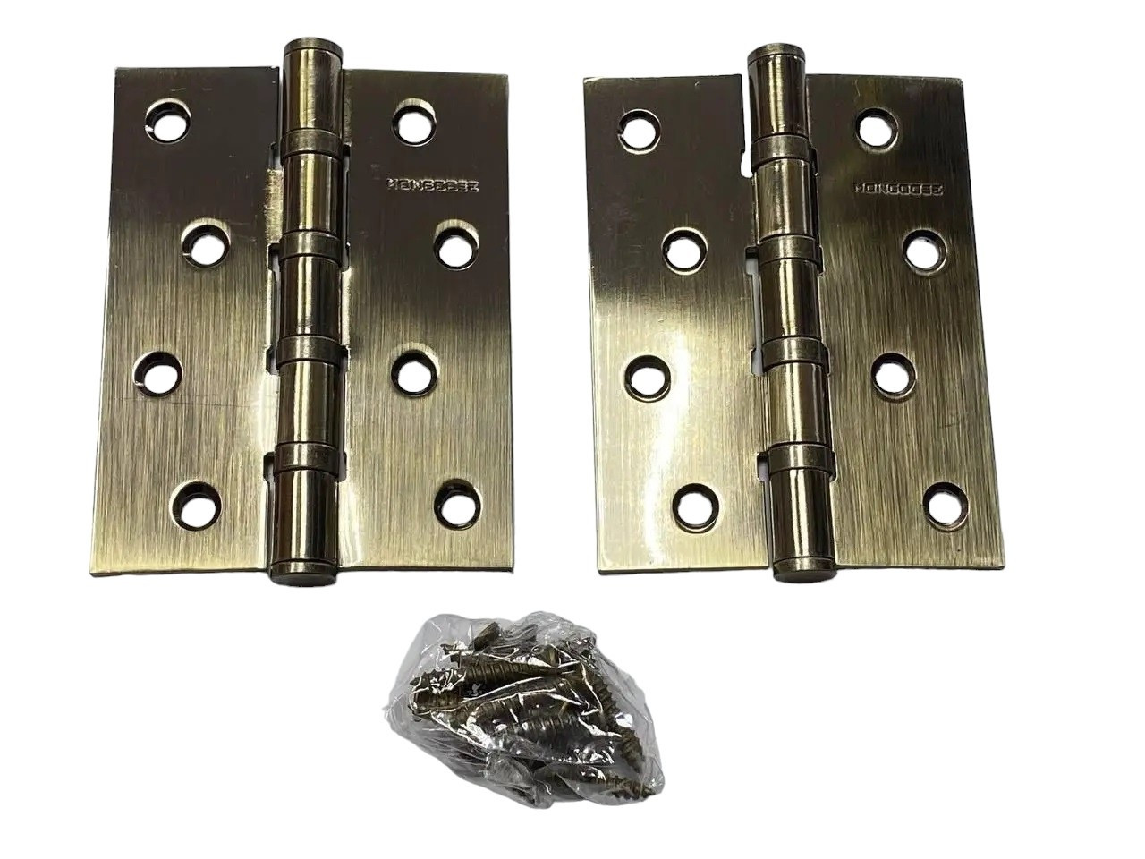 Петлі універсальні Mongoose 100*75 бронза (пара), фото 1