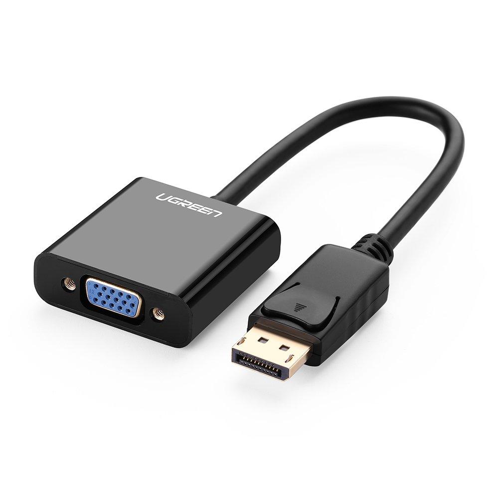 Адаптер перехідник UGREEN DisplayPort to VGA з вбудованим чипсетом 0.26 м Black (DP109), фото 1