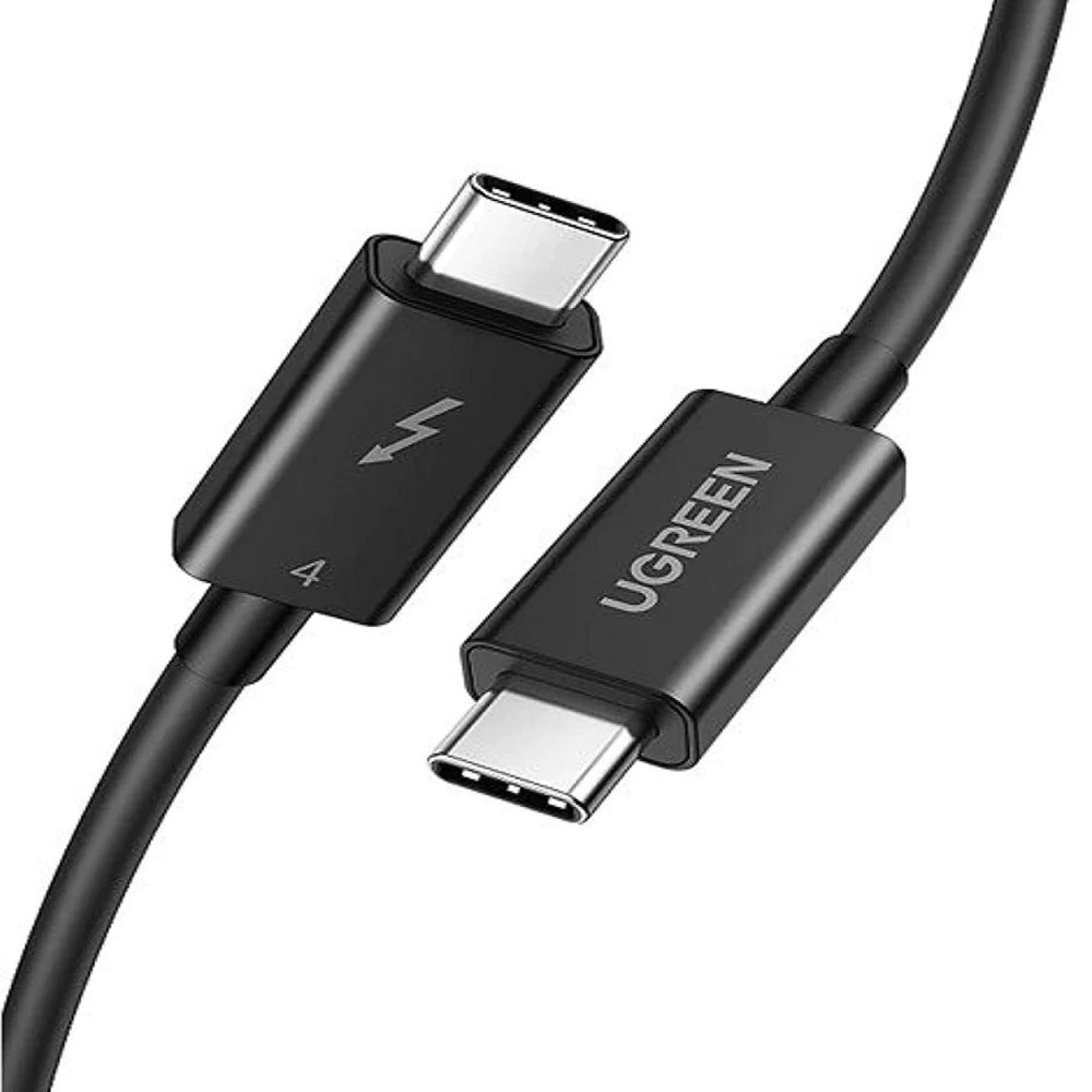 Кабель зарядний Ugreen USB Type1 1-C — USB Type-C Thunderbolt 4 40 Гбіт/с м Black (US501)