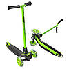Самокат триколісний з колесами що світяться Neon Glider Air зелений, фото 5