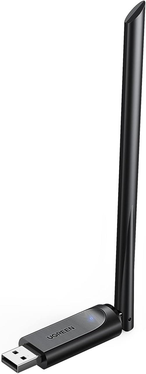 Wi-Fi-адаптер UGREEN USB Wi-Fi адаптер для настільного ПК 6dBi антена 2.4GHz 5GHz (CM496)