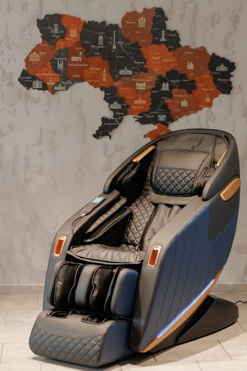 Крісло масажне Manzoku Blue Sakura, фото 1