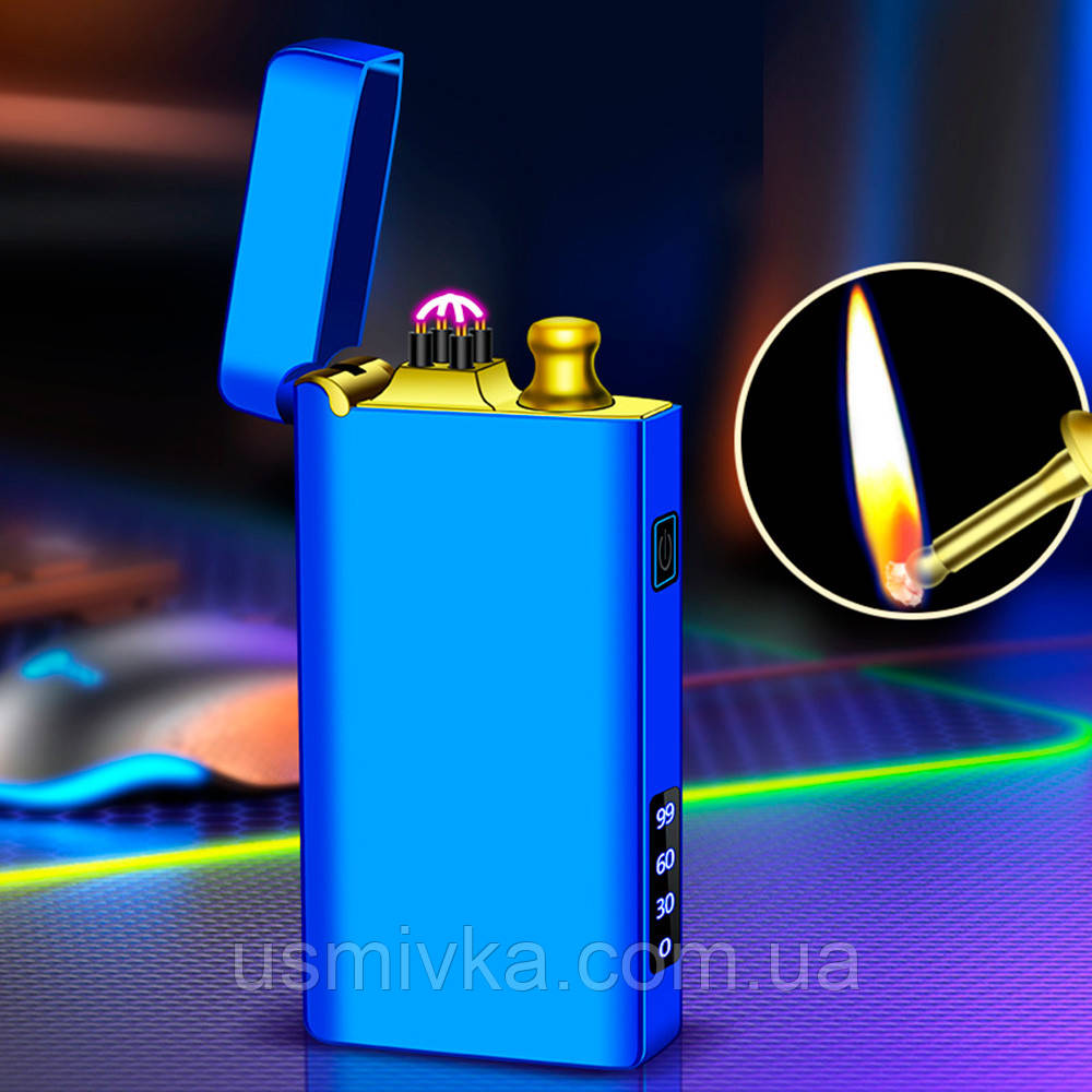 Запальничка usb + бензинова з ліхтариком у подарунковому пакованні US-765C
