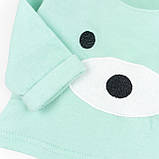 Комплект ясельний Ведмедик кофта та штани начісний з аплікацією, фото 3