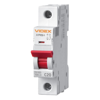 Автоматичний вимикач 1P 20А 4,5 kA VF-RS4-AV1C20 Resist Videx