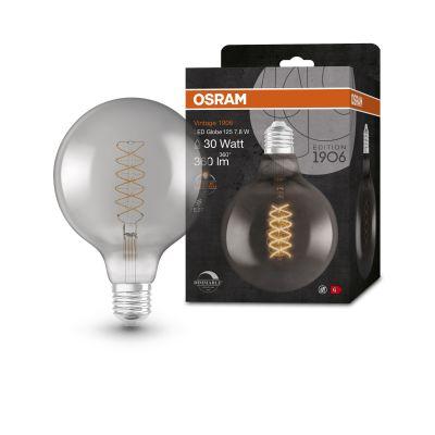 Світлодіодна лампа OSRAM Filament Vinatge 1906 Globe E27, 7,8 Вт 360 лм, теплий білий