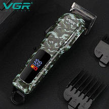 Машинка для стрижки волосся VGR V-665, Professional, 6 насадок, LED Display, фото 5