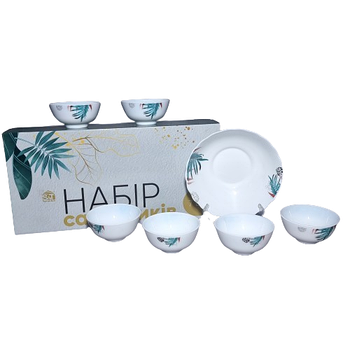 Набір салатників 7 предметів Листя (d20,3см*1шт/d11,4см*6шт) 30056-1301 S&T