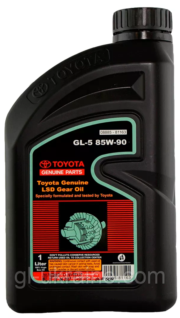 Трансмісійна олива Toyota "LSD GL-5 85W-90", 1л (0888581163)
