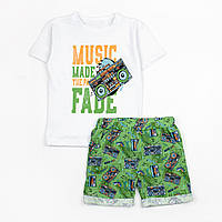 Комплект шорти футболка для бавовняного розміру Music