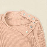 Дитячий боді-сорочок у нейтральному кольорі Beige, фото 3