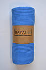 Вафельне простирадло-покривало Bayalli 200×230 см. Mavi синій