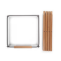 Комплект додаткових подовжувальних ніжок Childhome Evolu з підніжкою natural/anthracite Натуральний/Антрацит