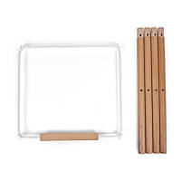 Комплект додаткових подовжувальних ніжок Childhome Evolu з підніжкою natural/white Натуральний/Білий