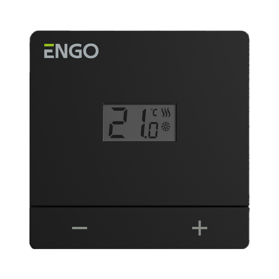 ENGO EASYBATB Дротовий добовий термостат, 2хААА (чорний)