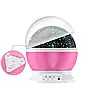 Нічник-проектор Star Master (рожевий) – зоряне небо, 3 режими, USB, фото 2