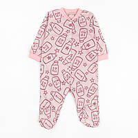 Сліп кулірний пудрового кольору з принтом Milk