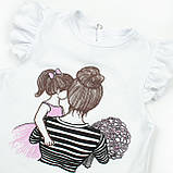 Маєчка та шорти в смужку для дівчинки Mom, фото 3