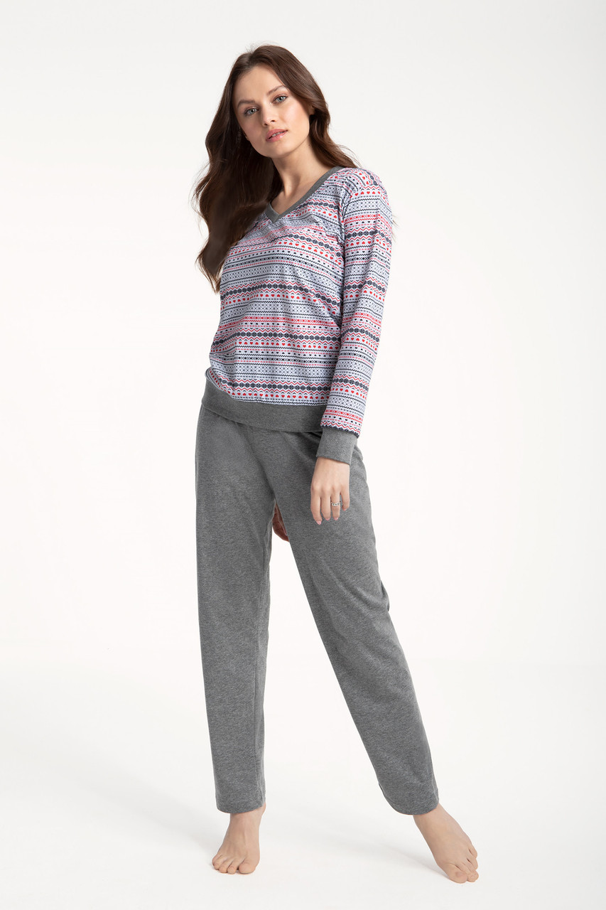 Піжама жіноча LUNA PIßAMA DAMSKA 654 J/Z 23 M, L, XL, XXL