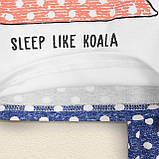 Дитяча піжама в горошок з інтерлоком з принтом Коала, фото 3