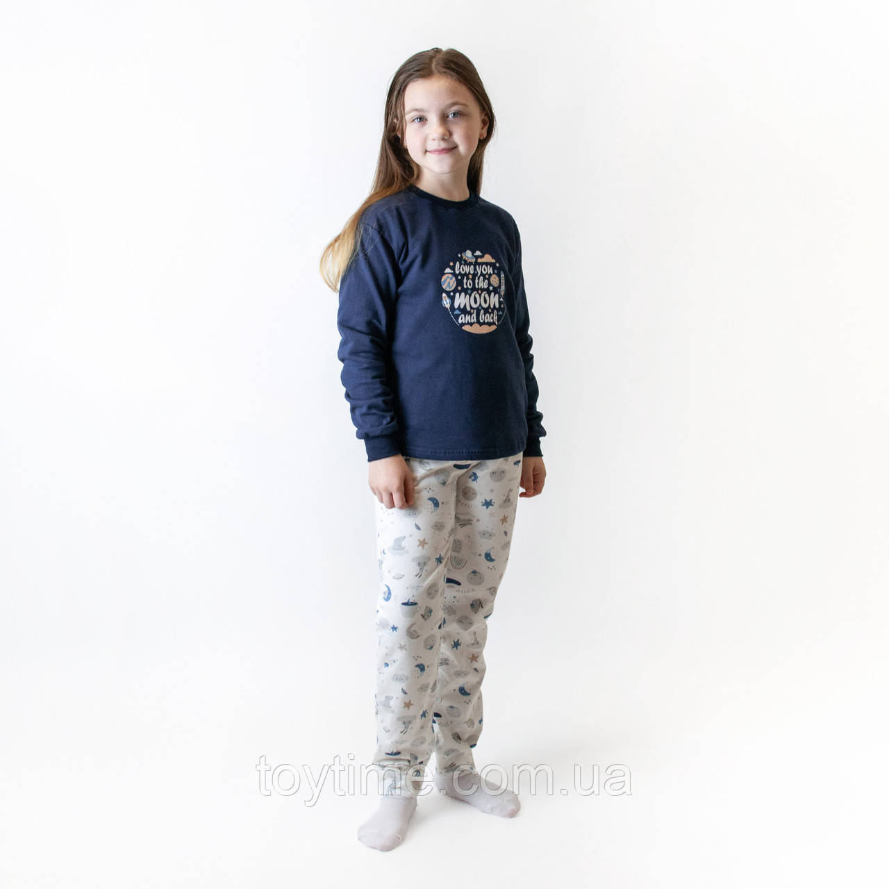 Піжама дитяча футер Moon and back, фото 1