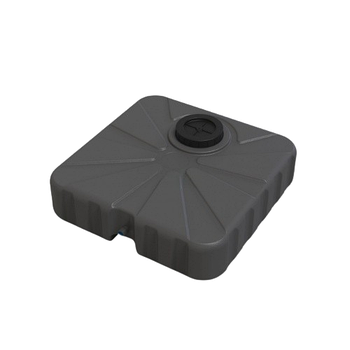 Душ літній 50л 600*600*165мм 2 шари чорний LITOLAN