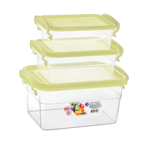 Набір контейнерів 2л/0,95л/0,55л 3в1 Народний продукт