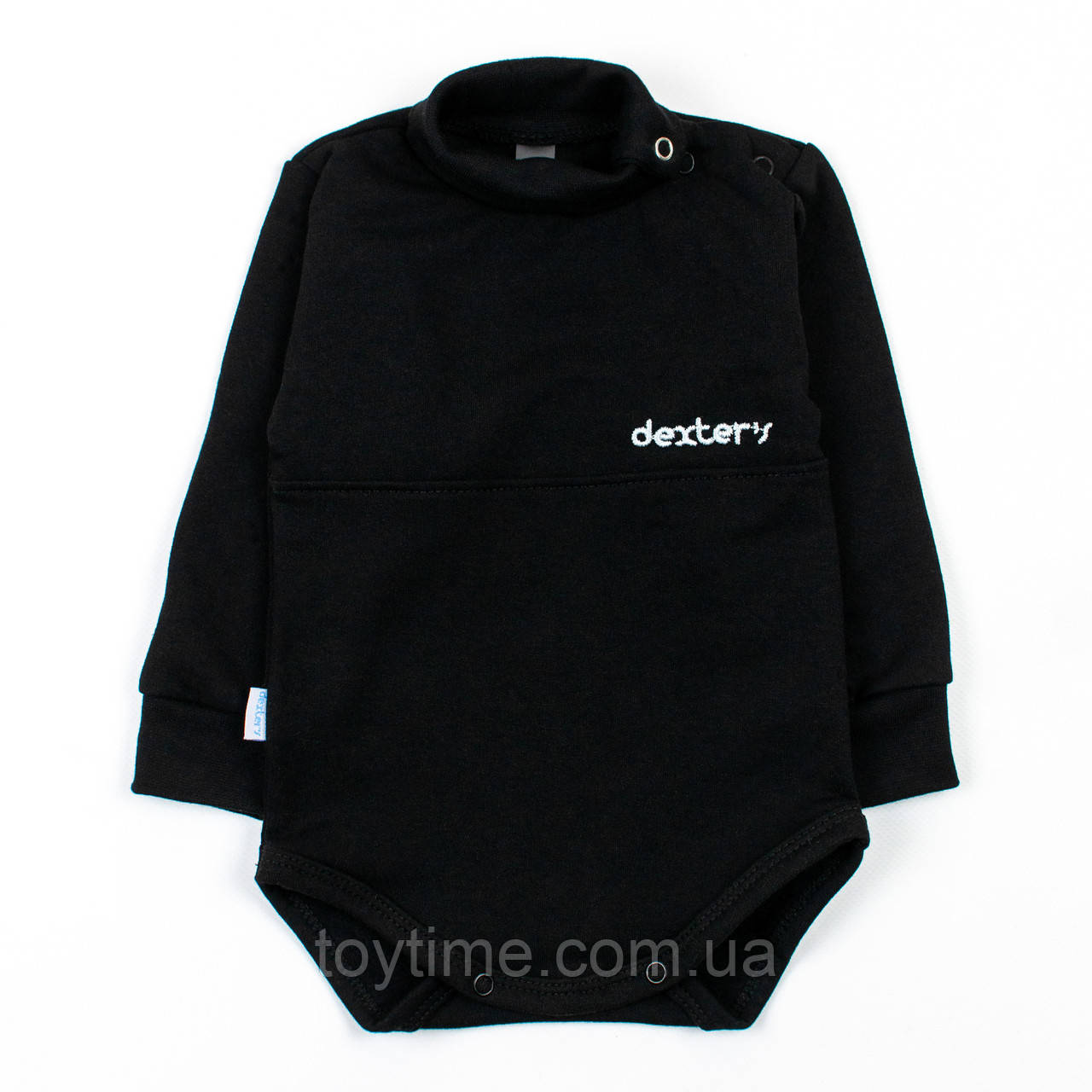 Боді з вишивкою чорний футер Dexter's, фото 1