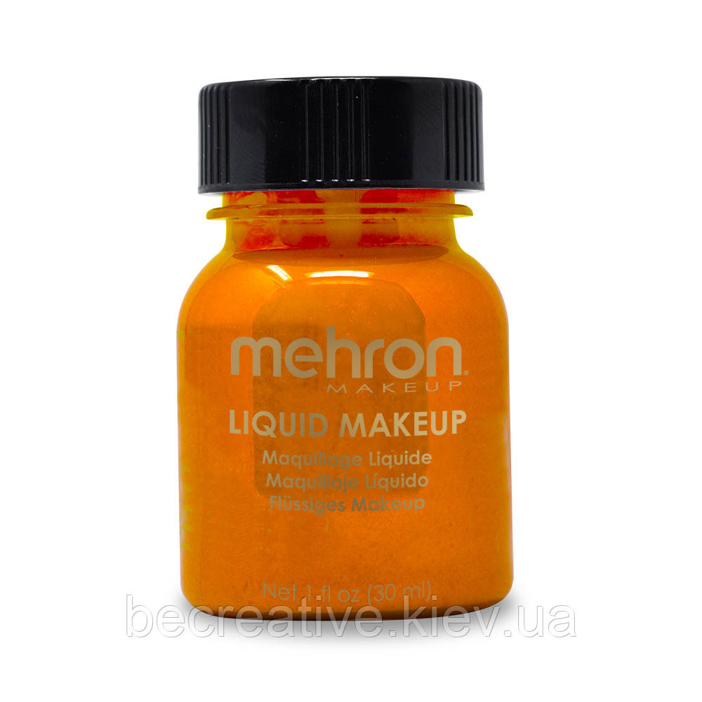 Помаранчевий рідкий аквагрим Mehron Liquid Makeup, 30 мл