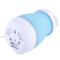 Електрочайник 0,8л 750W силікон (диск) блакитний/білий 1724 KAMILLE, фото 7