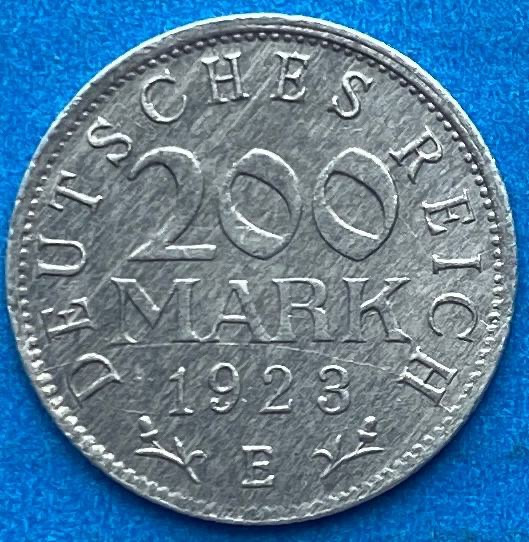 Монета Німеччини 200 марок 1923 р., фото 1