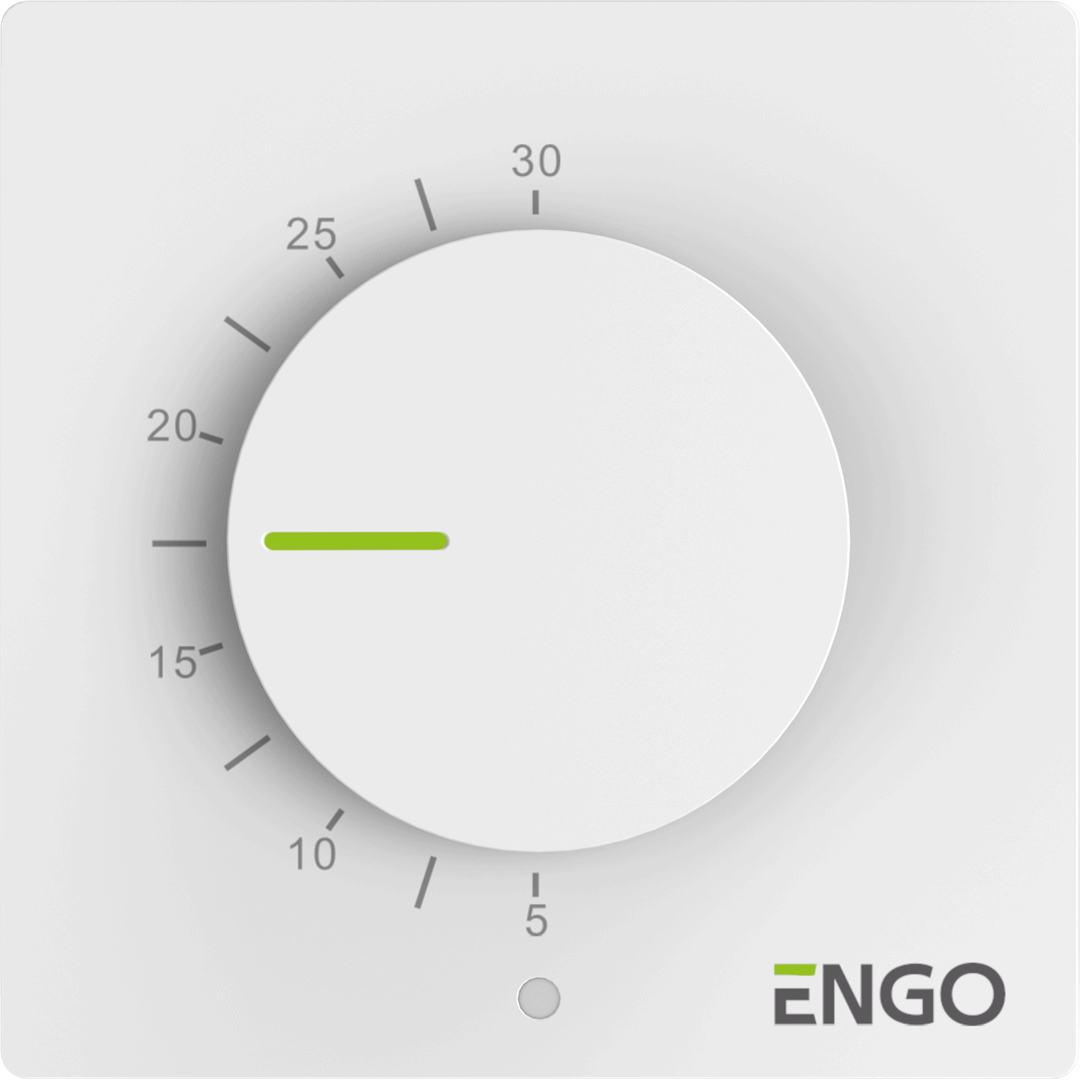 ENGO ESIMPLE230W Дротовий добовий термостат, 230В (білий)