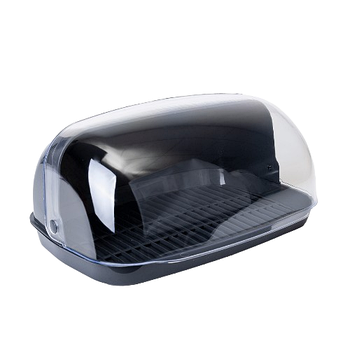 Хлібниця 36*27*18см пластик граніт Алеана