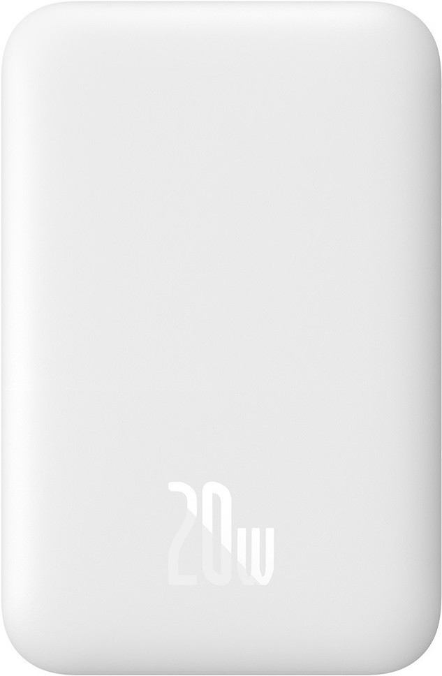 Портативний акумулятор Baseus Magnetic Mini Air Wireless 20 W 6000 mAh white (P10059002223-00)