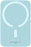 Портативний акумулятор Baseus Magnetic Mini Air Wireless 20 W 6000 mAh blue (P10059002313-00), фото 2
