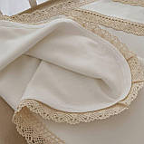 Крижма "Янголятко" подвійна ангора, кулір 75*80 см Betis Молочний, фото 3