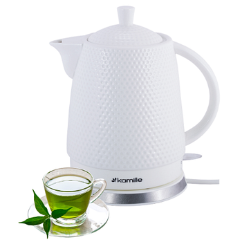 Електрочайник 1,5л 1200W кераміка 1725 KAMILLE