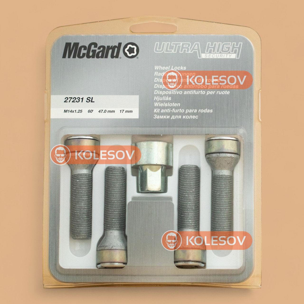 Секретки на колеса McGard 27231 SL, фото 1