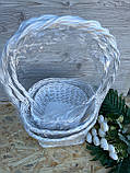 Набір кошиків фарбований трійка з лози, фото 3