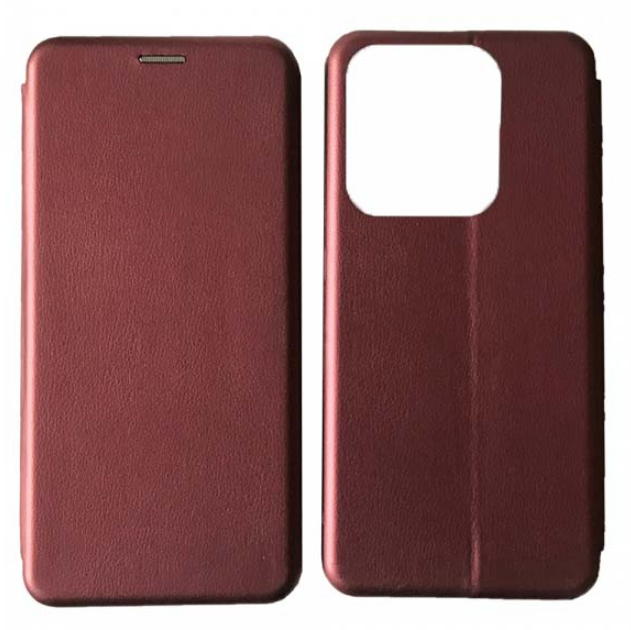 Чохол книжка Elegant book для ZTE Blade V50 Vita / (бордовий)
