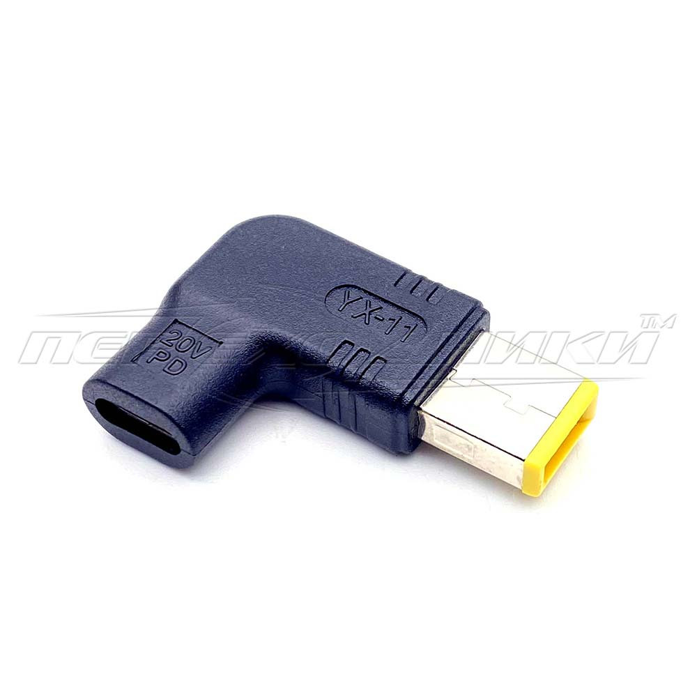 Перехідник живлення DC для ноутбука штекер 11.0 х 4.5 — гніздо Туре С (PD), 100 Вт